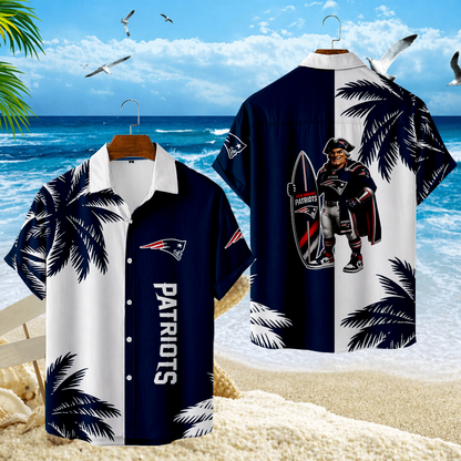 LIMITED EDITION - NEW CUSTOMIZED NFL27 NEP NEW ENGLAND PATRIOTS UNISEX HAWAIIAN SHIRT