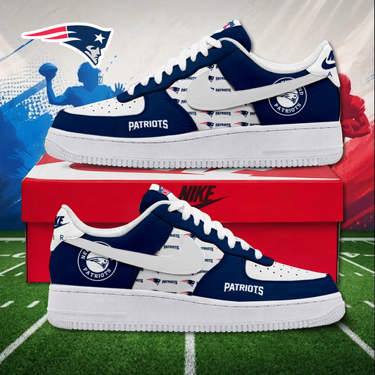 MEGA SALE - NEW CUSTOMIZED NFL27 NEP NEW ENGLAND PATRIOTS AF1 SNEAKERS