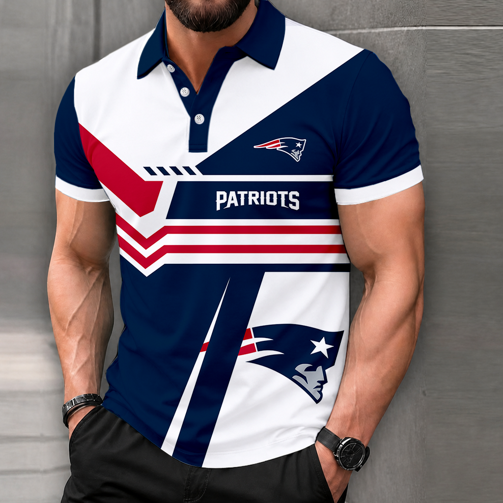 LIMITED EDITION - NEW CUSTOMIZED NFL27 NEP NEW ENGLAND PATRIOTS POLO SHIRT, ZIP POLO SHIRT & T-SHIRTS