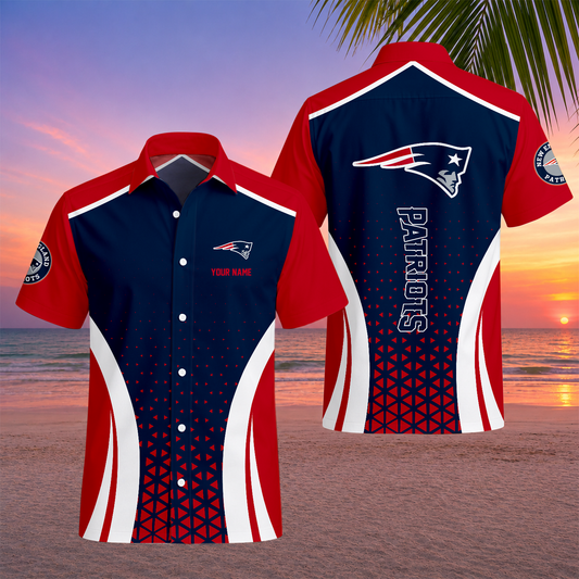 LIMITED EDITION - NEW CUSTOMIZED NFL27 NEP NEW ENGLAND PATRIOTS UNISEX HAWAIIAN SHIRT