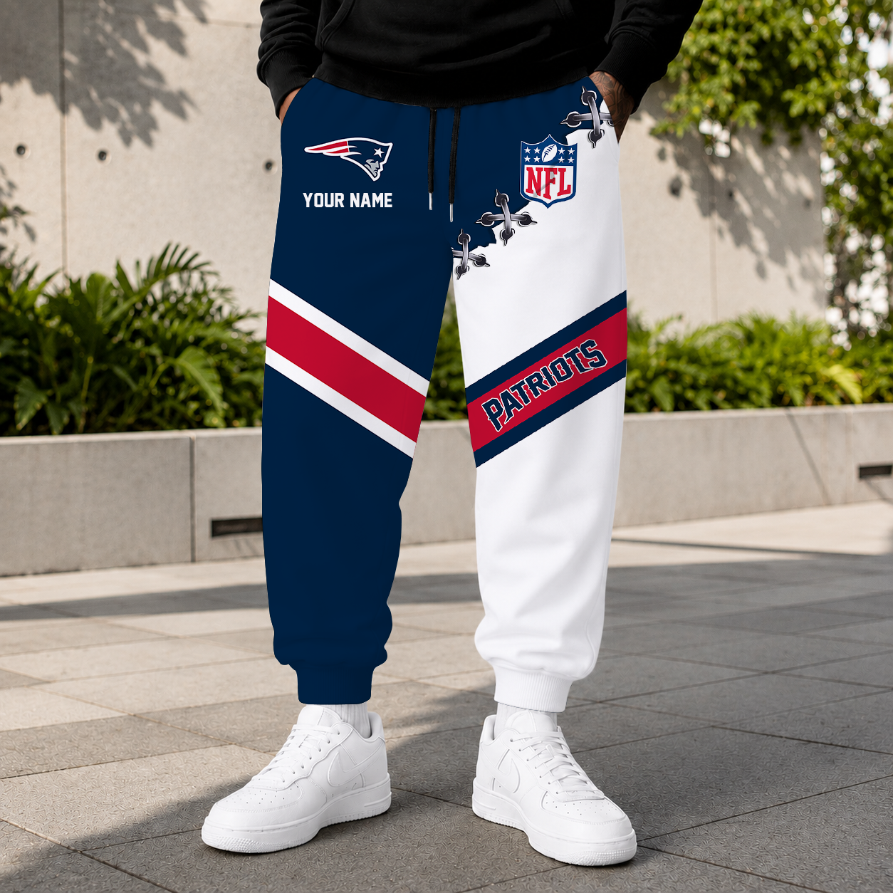 EXCLUSIVE EDITION - NEW CUSTOMIZED NFL27 NEP NEW ENGLAND PATRIOTS SWEATPANTS