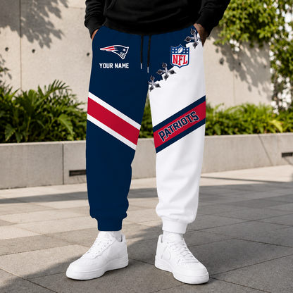 EXCLUSIVE EDITION - NEW CUSTOMIZED NFL27 NEP NEW ENGLAND PATRIOTS SWEATPANTS