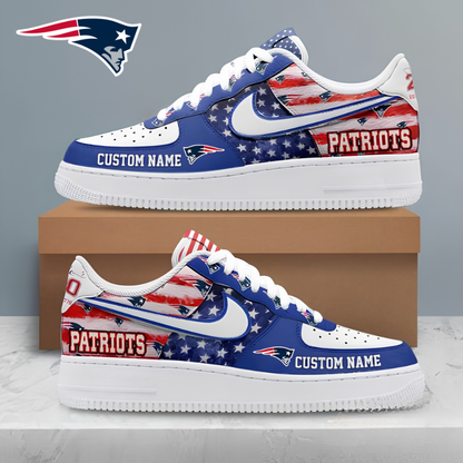 [SPECIAL OFFER] NEW CUSTOMIZED NFL27 NEP NEW ENGLAND PATRIOTS AF1 SHOES