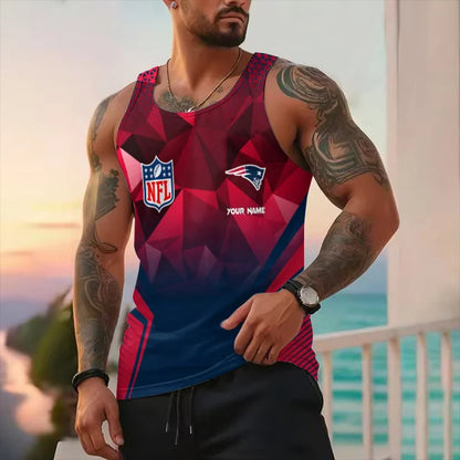 LIMITED EDITION - NEW CUSTOMIZED NFL27 NE PATRIOTS UNISEX TANK TOP