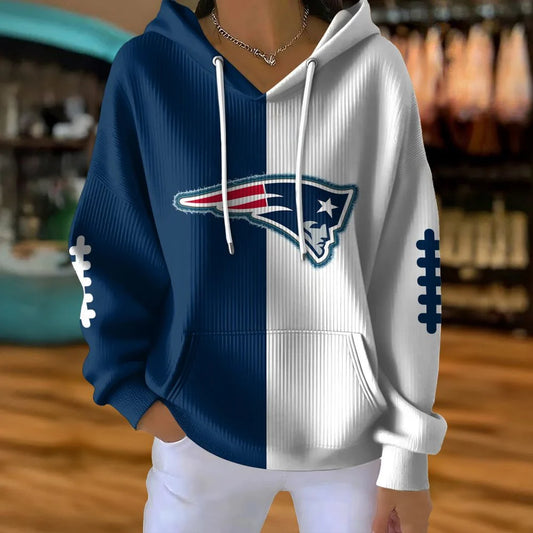 LIMITED EDITION - NEW CUSTOMIZED NFL27 NEP NEW ENGLAND PATRIOTS RIBBED HOODIE & SWEATSHIRT
