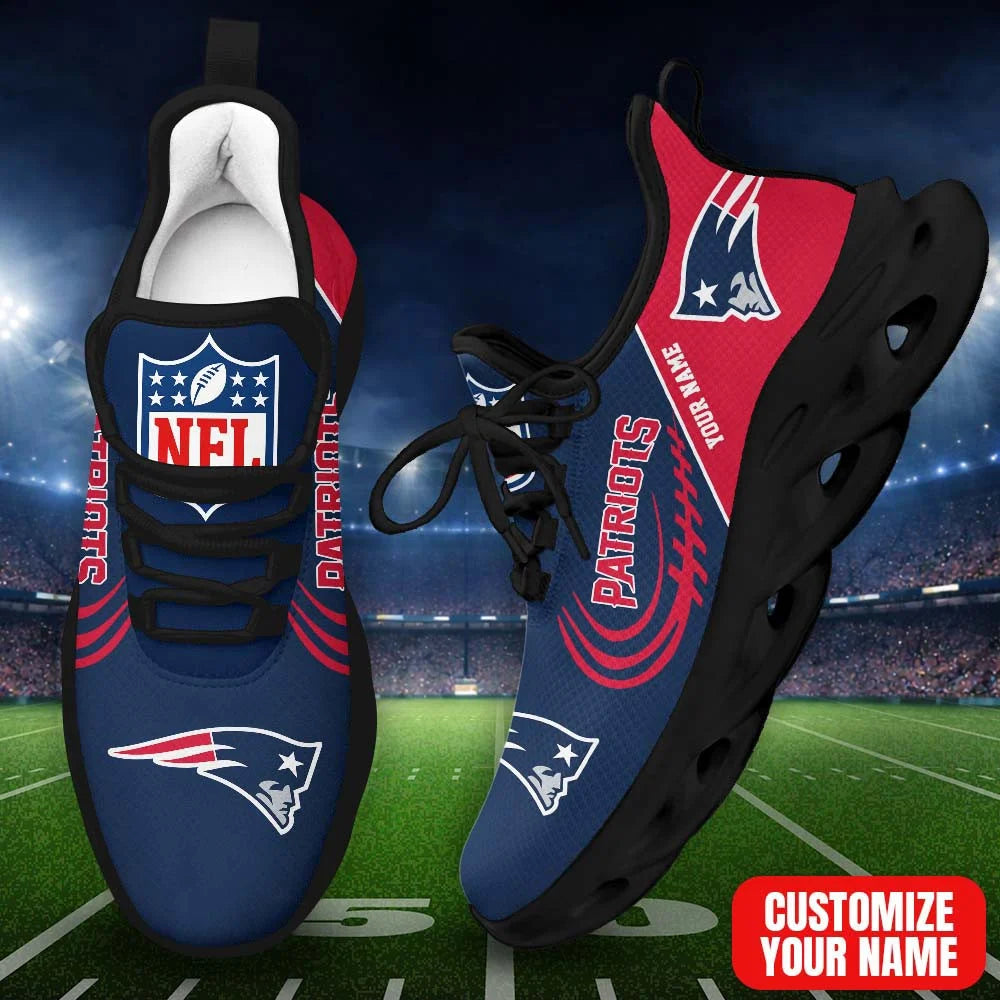 LIMITED EDITION - NEW CUSTOMIZED NFL27 NEP NE PATRIOTS PREMIUM CLUNKY SNEAKERS