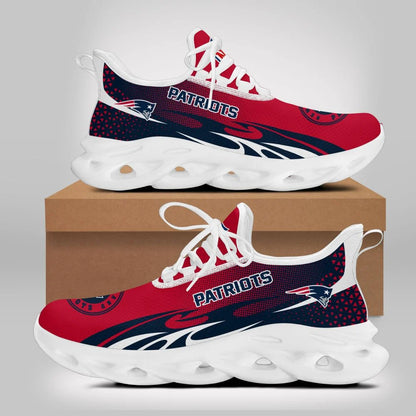 LIMITED EDITION - NEW CUSTOMIZED NFL27 NEP NEW ENGLAND PATRIOTS UNISEX MAX SOUL SHOES