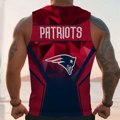 LIMITED EDITION - NEW CUSTOMIZED NFL27 NE PATRIOTS UNISEX TANK TOP