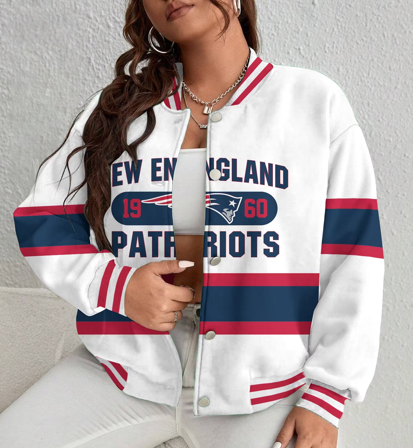 LIMITED EDITION - NEW CUSTOMIZED NFL27 NEP NEW ENGLAND PATRIOTS SATIN VARSITY & BASEBALL JACKET
