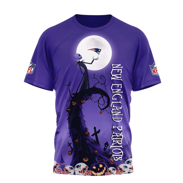 [SPECIAL OFFER] NEW CUSTOMIZED NFL27 NEP NEW ENGLAND PATRIOTS HALLOWEEN THE NIGHTMARE APPAREL