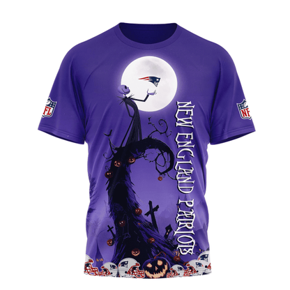 [SPECIAL OFFER] NEW CUSTOMIZED NFL27 NEP NEW ENGLAND PATRIOTS HALLOWEEN THE NIGHTMARE APPAREL