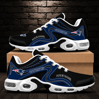 LIMITED EDITION - NEW CUSTOMIZED NFL27 NEP NEW ENGLAND PATRIOTS AIR MAX PLUS SNEAKERS