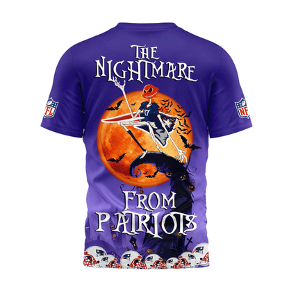 [SPECIAL OFFER] NEW CUSTOMIZED NFL27 NEP NEW ENGLAND PATRIOTS HALLOWEEN THE NIGHTMARE APPAREL