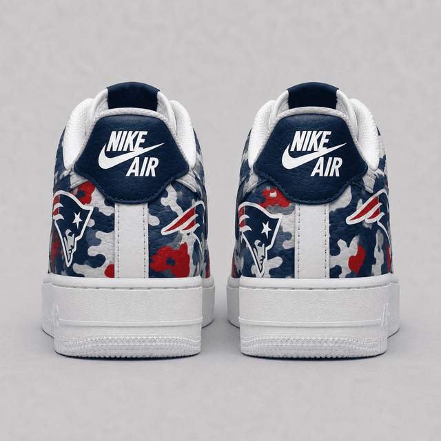 [SPECIAL OFFER] NEW CUSTOMIZED NFL27 NEP NEW ENGLAND PATRIOTS AF1 SHOES