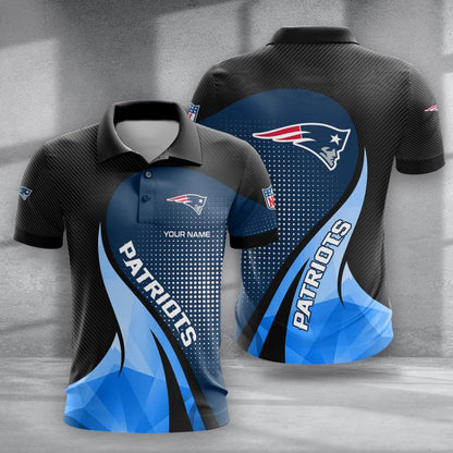 LIMITED EDITION - NEW CUSTOMIZED NFL27 NEP NEW ENGLAND PATRIOTS POLO, T-SHIRT & SHORT PANTS SET