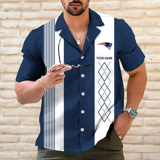 LIMITED EDITION - NEW CUSTOMIZED NFL27 NEP NEW ENGLAND PATRIOTS HAWAIIAN SHIRT