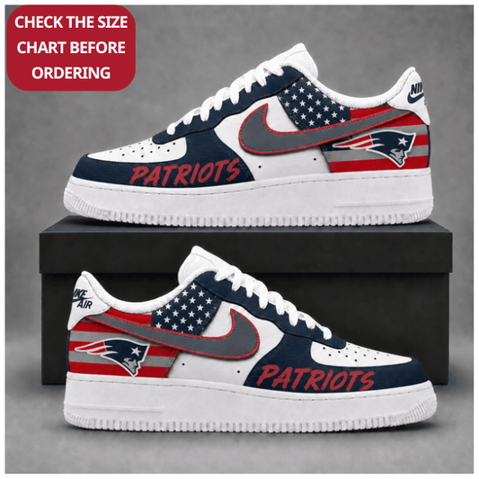 [SPECIAL OFFER] NEW CUSTOMIZED NFL27 NEP NEW ENGLAND PATRIOTS AF1 SHOES