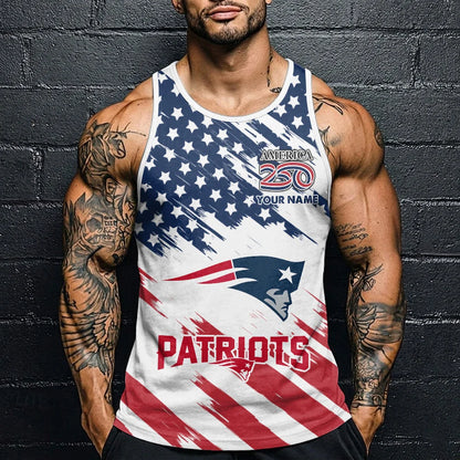 LIMITED EDITION - NEW CUSTOMIZED NFL27 NEP NEW ENGLAND PATRIOTS UNISEX TANK TOP