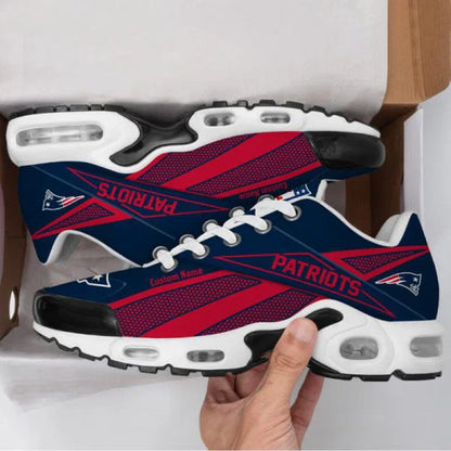 LIMITED EDITION - NEW CUSTOMIZED NFL27 NEP NEW ENGLAND PATRIOTS AIR MAX PLUS SNEAKERS