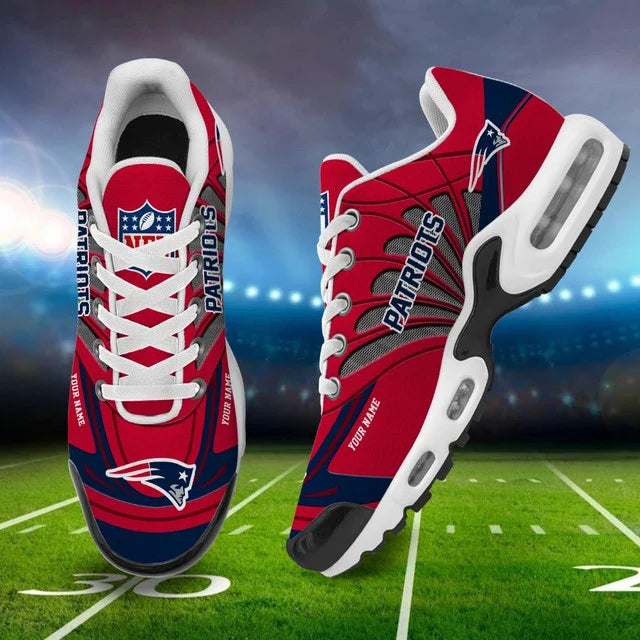 LIMITED EDITION - NEW CUSTOMIZED NFL27 NEP NEW ENGLAND PATRIOTS AIR MAX PLUS SNEAKERS