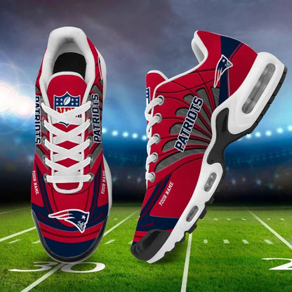LIMITED EDITION - NEW CUSTOMIZED NFL27 NEP NEW ENGLAND PATRIOTS AIR MAX PLUS SNEAKERS