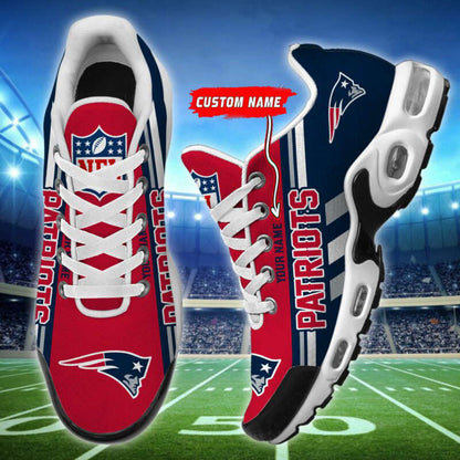 LIMITED EDITION - NEW CUSTOMIZED NFL27 NEP NEW ENGLAND PATRIOTS AIR MAX PLUS SNEAKERS