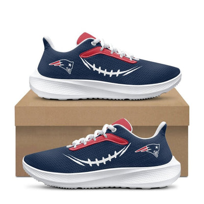 [SPECIAL OFFER] NEW CUSTOMIZED NFL27 NEP NEW ENGLAND PATRIOTS ROAD RUNNING SHOES