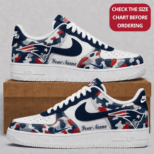 [SPECIAL OFFER] NEW CUSTOMIZED NFL27 NEP NEW ENGLAND PATRIOTS AF1 SHOES