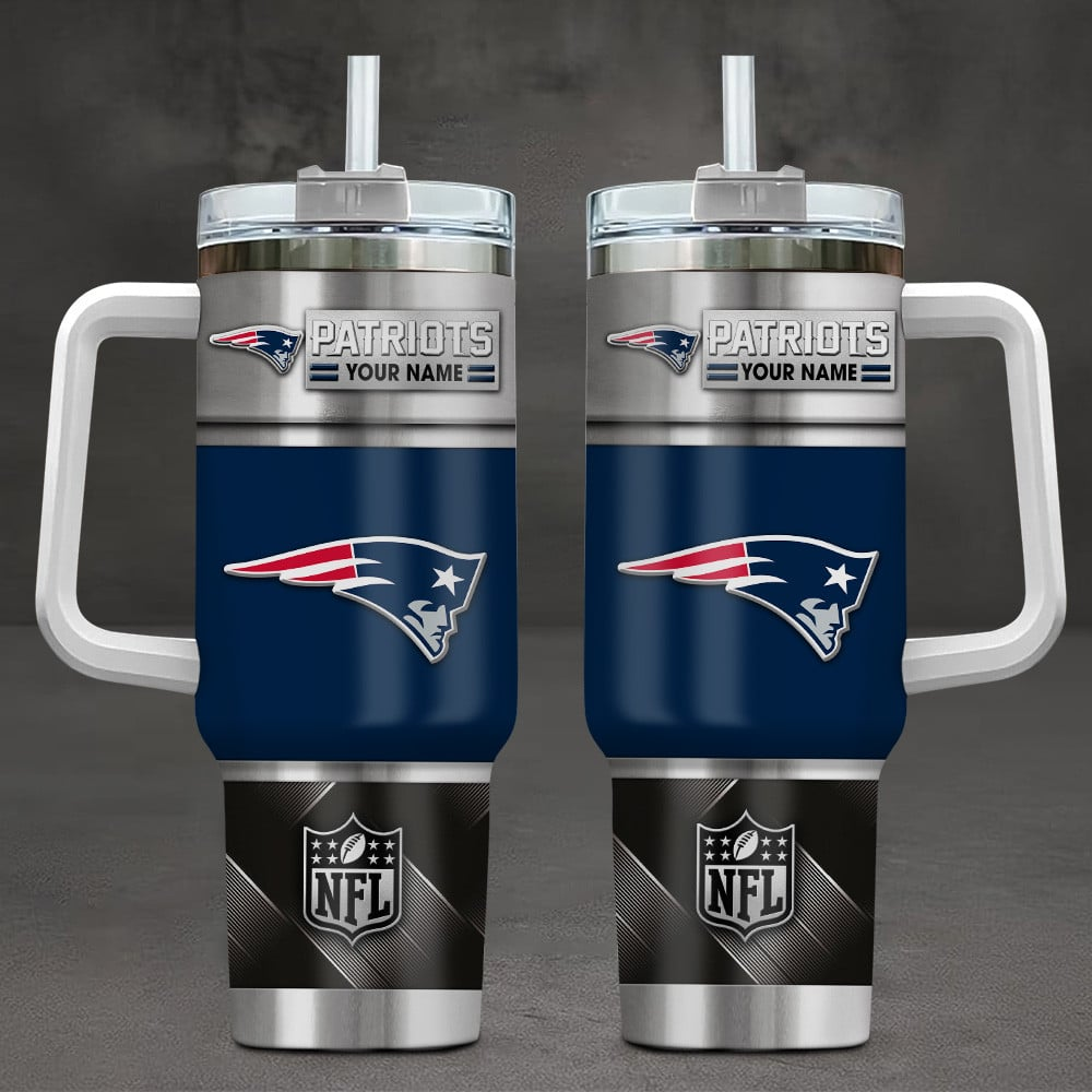 LIMITED EDITION - NEW CUSTOMIZED NFL27 NEP NEW ENGLAND PATRIOTS TUMBLER CUP