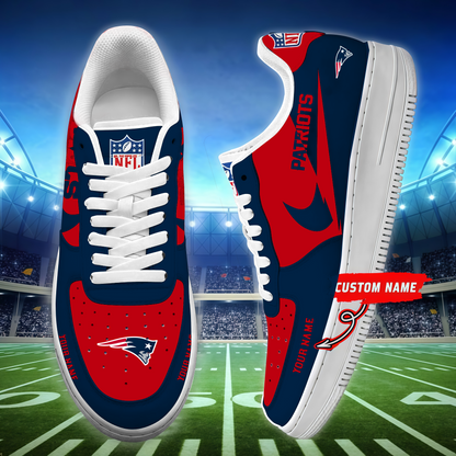 [SPECIAL OFFER] NEW CUSTOMIZED NFL27 NEP NEW ENGLAND PATRIOTS AF1 SNEAKERS