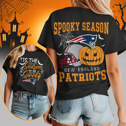 LIMITED EDITION - NEW CUSTOMIZED NFL27 NEP NEW ENGLAND PATRIOTS  HALLOWEEN T-SHIRT, HOODIE & ZIP HOODIE