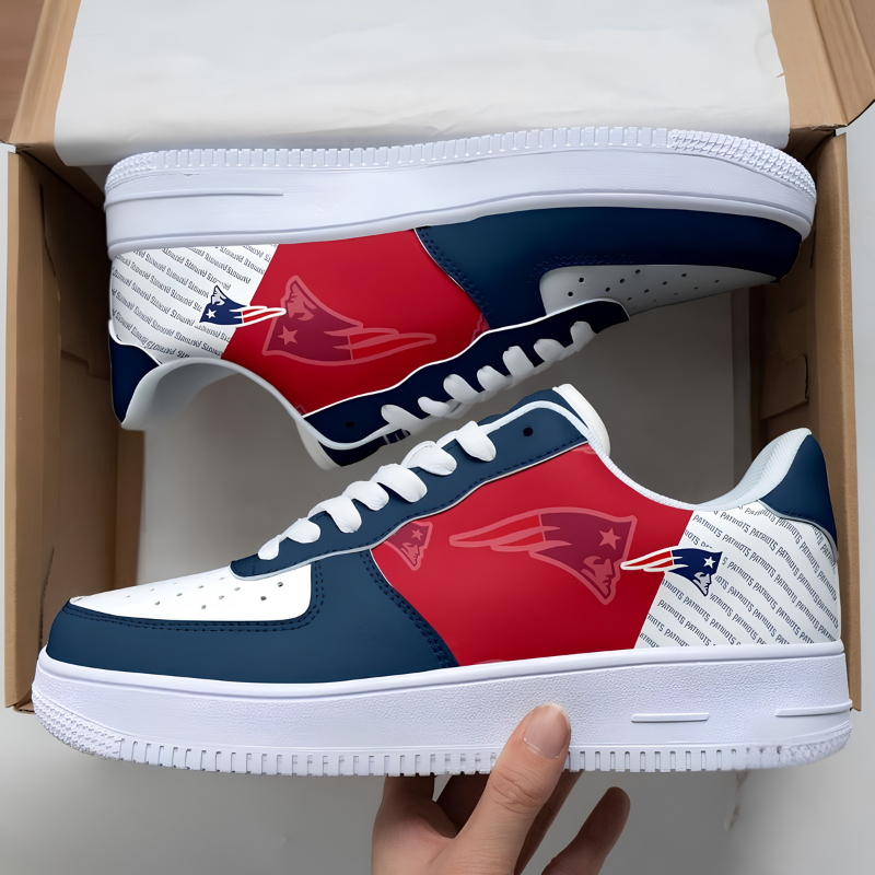 [SPECIAL OFFER] NEW CUSTOMIZED NFL27 NEP NEW ENGLAND PATRIOTS AF1 SNEAKERS