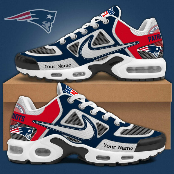 LIMITED EDITION - NEW CUSTOMIZED NFL27 NEP NEW ENGLAND PATRIOTS UNISEX AIR MAX PLUS SNEAKERS
