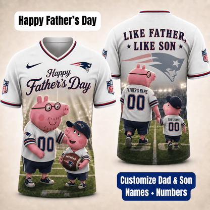 [FATHER'S DAY] NEW CUSTOMIZED NFL27 NEP NEW ENGLAND PATRIOTS FOOTBALL JERSEY