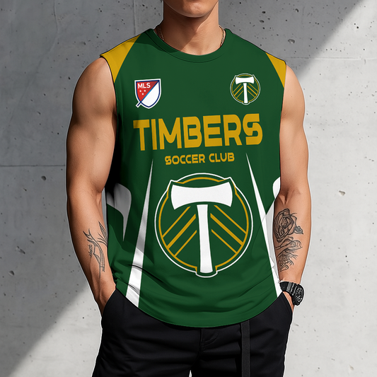 LIMITED EDITION - NEW CUSTOMIZED MLS27 PLT PL TIMBERS TANK TOP & GYM SHIRT