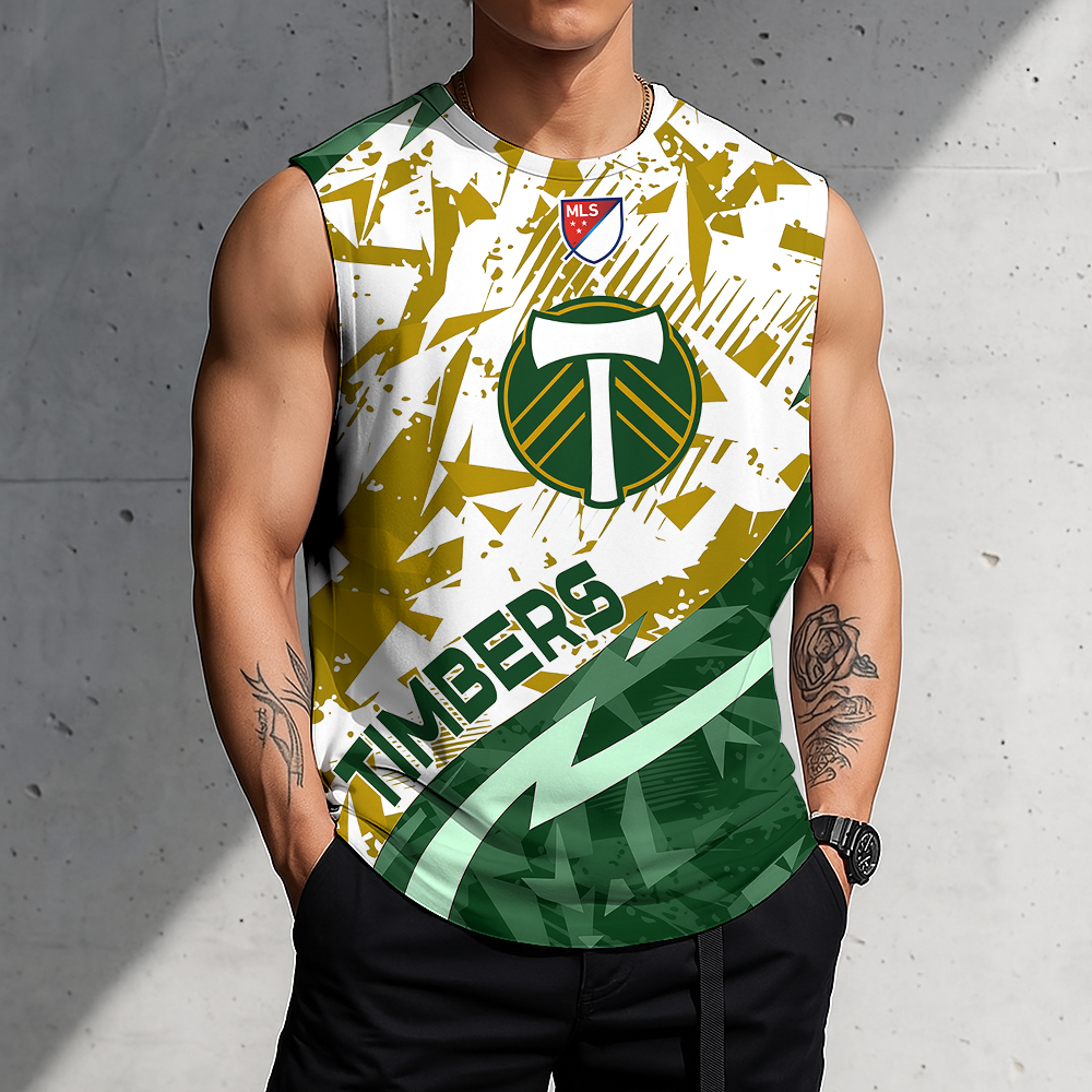 POPULAR NOW - NEW CUSTOMIZED MLS27 PLT PORTLAND TIMBERS TANK TOP & GYM SHIRT