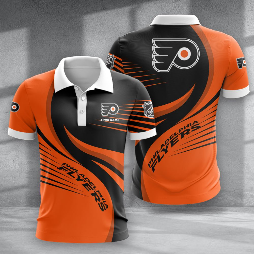 LIMITED EDITION - NEW CUSTOMIZED NHL27 PPF PHILADELPHIA FLYERS POLO SHIRT & T-SHIRTS