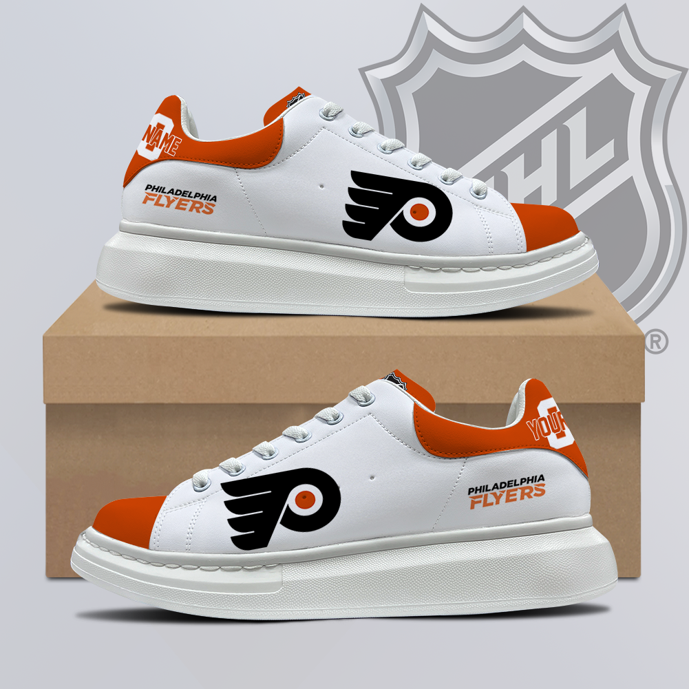 [SUPER SALE] NEW CUSTOMIZED NHL27 PPF PHILADELPHIA FLYERS MCQUEEN SHOES