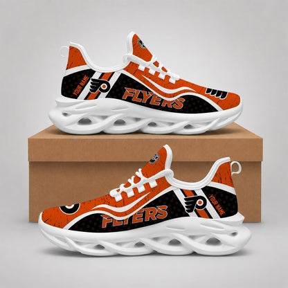 VIRAL EDITION - NEW CUSTOMIZED NHL27 PPF PHILADELPHIA FLYERS CLUNKY SNEAKERS