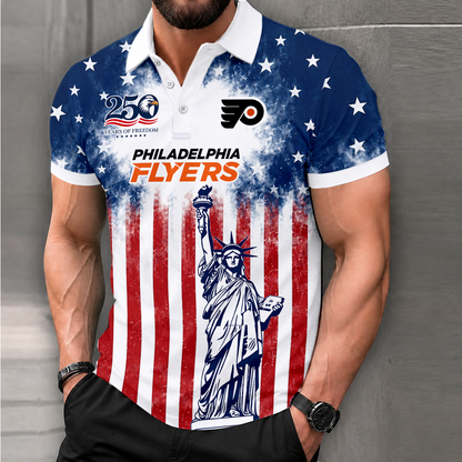 LIMITED EDITION - NEW CUSTOMIZED NHL27 PPF PHILADELPHIA FLYERS POLO SHIRT, ZIP POLO SHIRT & T-SHIRTS
