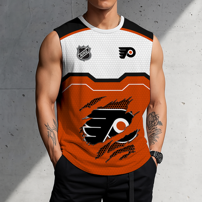 SPECIAL EDITION - NEW CUSTOMIZED NHL27 PPF PHILADELPHIA FLYERS MEN'S GYM SHIRT