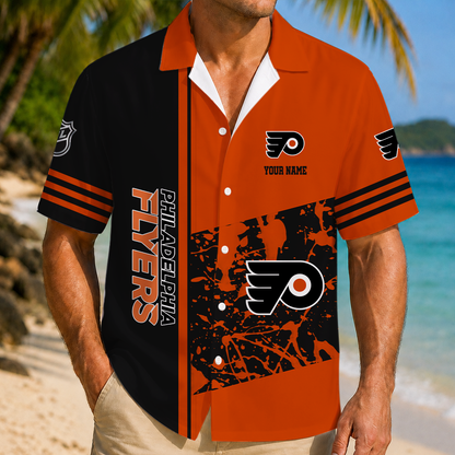 LIMITED EDITION - NEW CUSTOMIZED NHL27 PPF PHILADELPHIA FLYERS UNISEX HAWAIIAN SHIRT