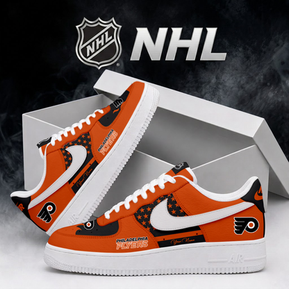 SPECIAL EDITION - NEW CUSTOMIZED NHL27 PPF PHILADELPHIA FLYERS AF1 SHOES