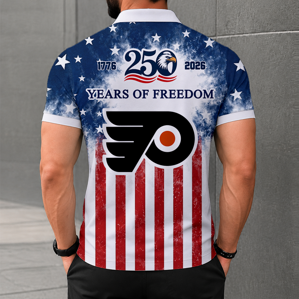 LIMITED EDITION - NEW CUSTOMIZED NHL27 PPF PHILADELPHIA FLYERS POLO SHIRT, ZIP POLO SHIRT & T-SHIRTS