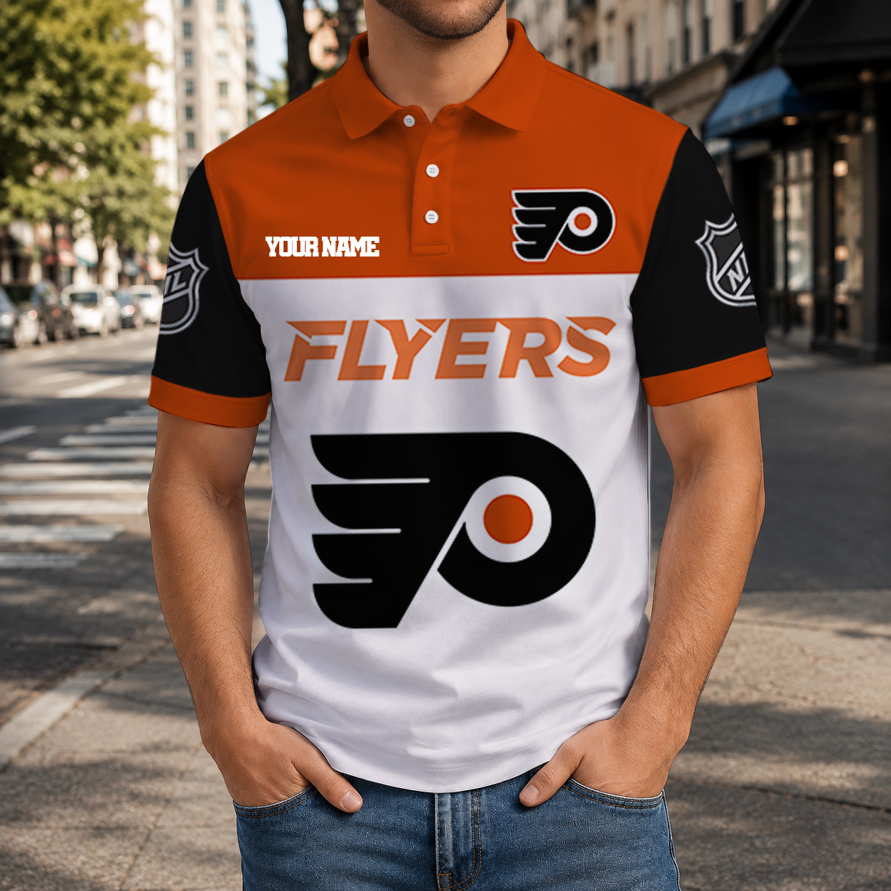 EXCLUSIVE EDITION - NEW CUSTOMIZED NHL27 PPF PHILADELPHIA FLYERS T-SHIRT, POLO SHIRT, ZIP POLO SHIRT, SWEATSHIRT, HOODIE & ZIP HOODIE