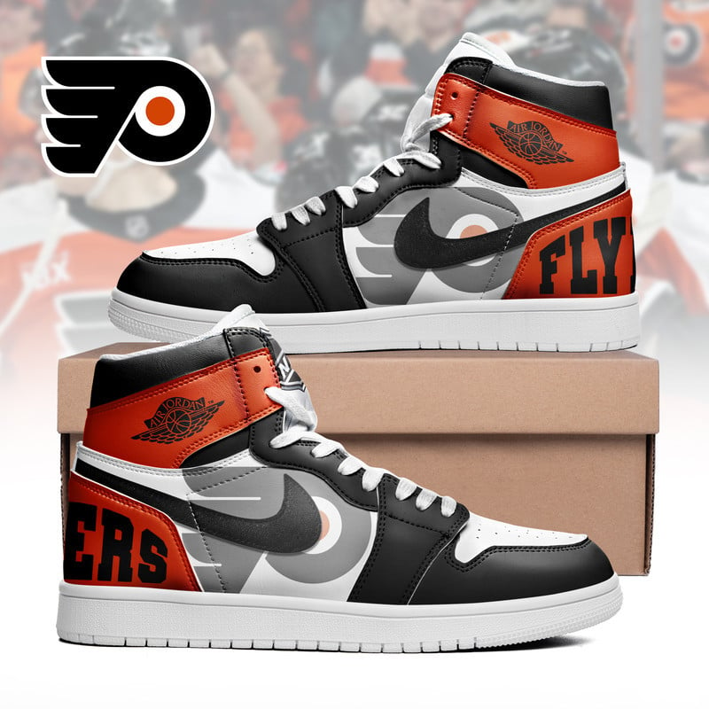 LIMITED EDITION - NEW CUSTOMIZED NHL27 PD FLYERS AIR JORDAN SNEAKERS