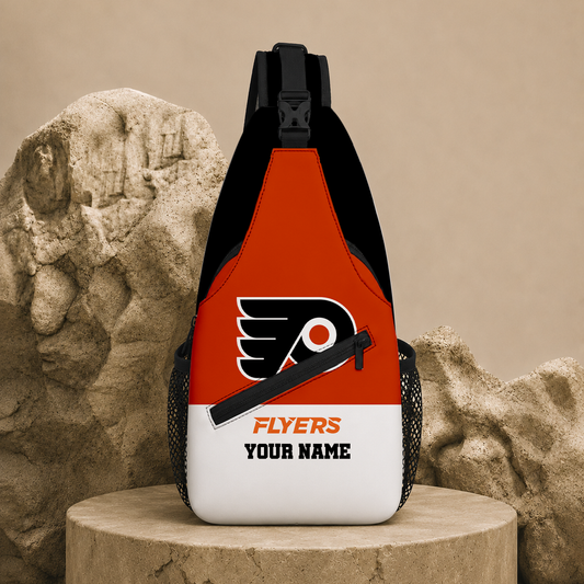LIMITED EDITION - NEW CUSTOMIZED NHL27 PPF PHILADELPHIA FLYERS SLING BAG