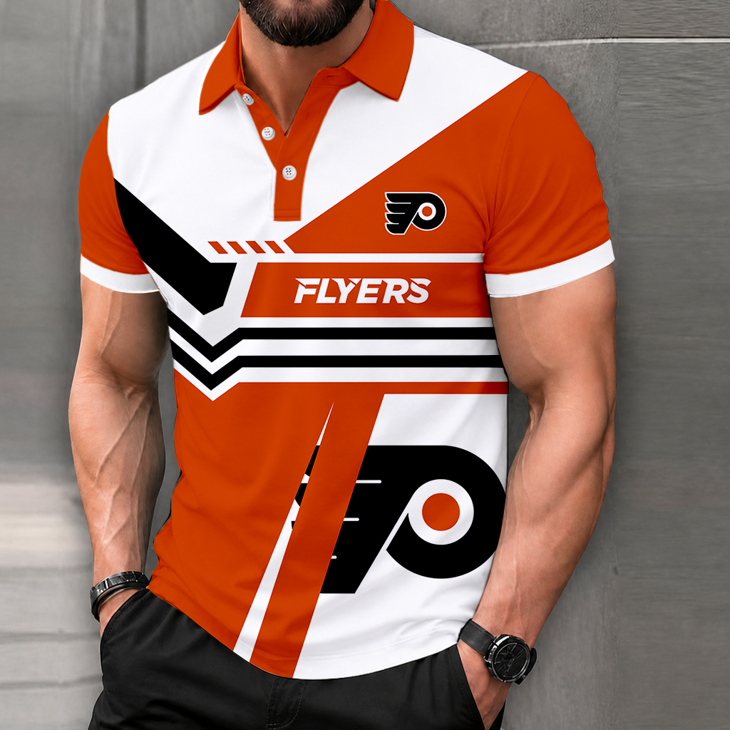 LIMITED EDITION - NEW CUSTOMIZED NHL27 PPF PHILADELPHIA FLYERS POLO SHIRT, ZIP POLO SHIRT & T-SHIRTS