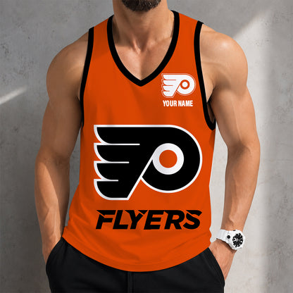 LIMITED EDITION - NEW CUSTOMIZED NHL27 PPF PHILADELPHIA FLYERS MEN'S TANK TOP