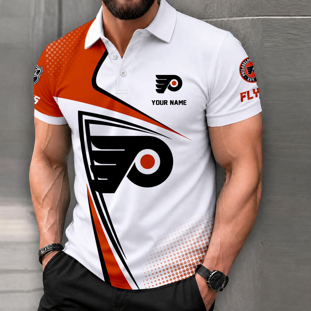 FINAL SALE - NEW CUSTOMIZED NHL27 PPF PHILADELPHIA FLYERS POLO SHIRT, ZIP POLO SHIRT, T-SHIRTS, HOODIE, ZIP HOODIE & SWEATSHIRT